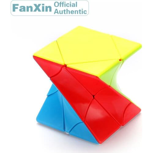 FanXin Twisted Skewed Magic Cube Skewbcube Torsional Professional Speed Puzzle Twisty Brain Teaser Antistress Educational Toys
