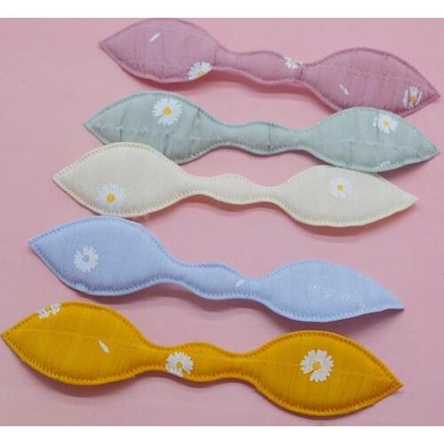 15*3cm 30pcs/lot bowknot rabbit Padded Appliques For Clothes Hat Leggings Sewing Supplies DIY Hair Clips Decor Accessory