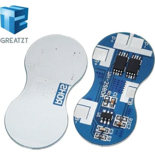 2S Li-ion 18650 Lithium Battery Charger Protection Board 7.4V Overcurrent Overcharge Overdischarge Protection 4A 2 Series BMS