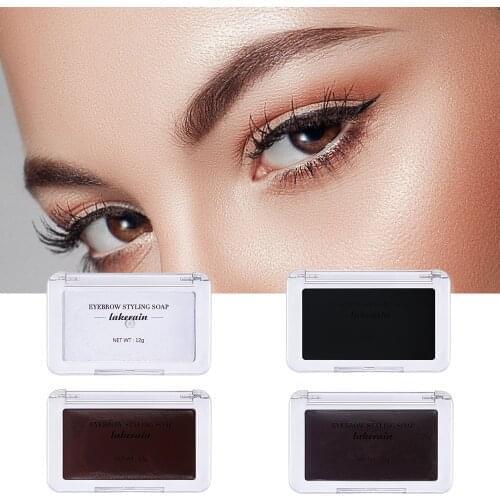 3D Feathery Brows Setting Gel Waterproof Brow Soap Wax Fluffy Bushy Eyebrow Gel Women Black Brown Eyebrow Tint Pomade Cosmetics