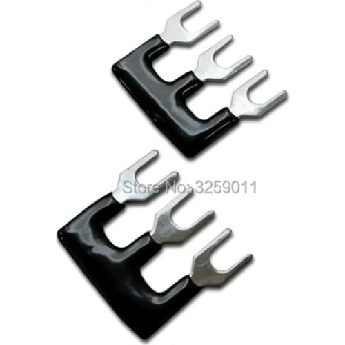 50PCS TB1503 TBD-15A Suyep 3 Positions 15A Wire Connector Pre Insulated Fork Type Barrier Spades Terminal Strip Jumper Block