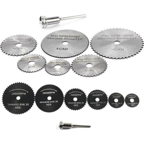 7pcs Mini HSS Circular Saw Blade Rotary Tool For Dremel Metal Cutter Power Tool Set Wood Cutting Discs Drill Mandrel Cutoff