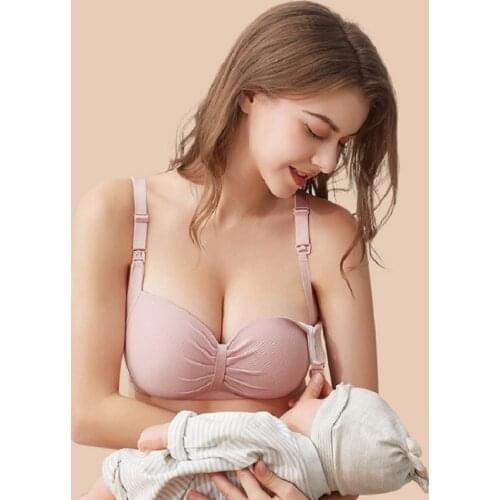 Wirefree Clothing Cotton Nursing Breastfeeding Bra for Pregnant Women Pregnancy Breast Sleep Underwear Maternity Clothes
