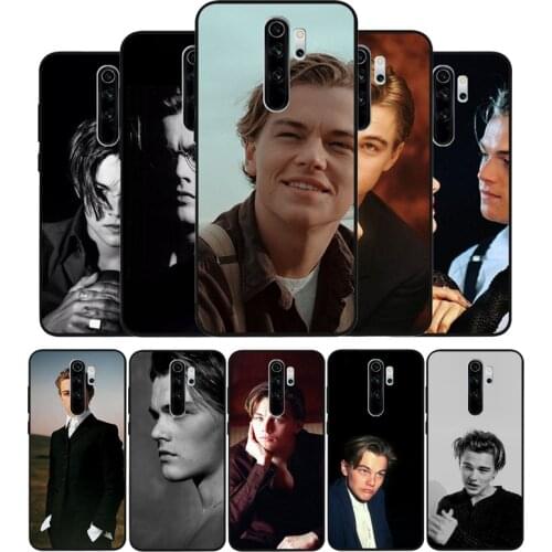 Leonardo DiCaprio black Silicone Phone Case For Redmi note 9 8 7 Pro S 8T 7A Cover