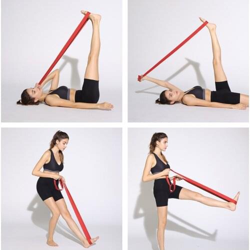 Yoga Stretch Door Buckle Strap Leg Stretcher Home Gym Training Belt with Loop