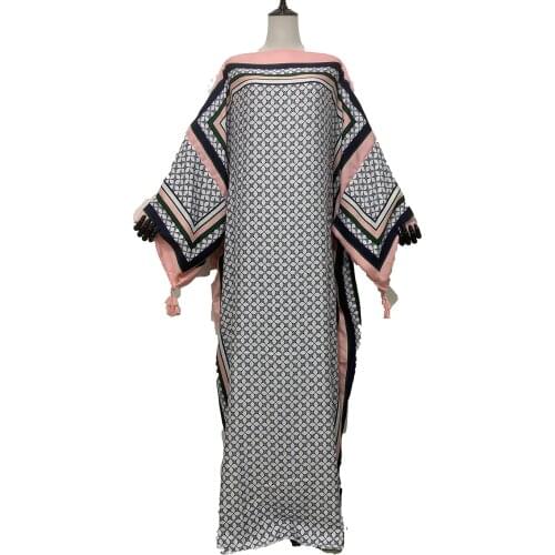 Elegant 2021 kimono Style Boho clothing For Women Free Size Cotton Thailand Beach Party Kaftan long Dress For Women