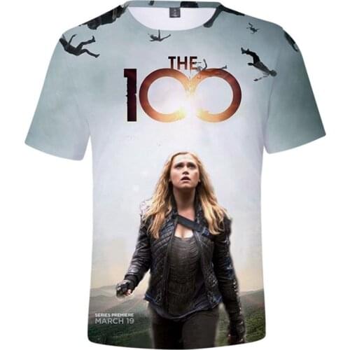 New Summer T Shirt The 100 Movie 3D Printed Tshirt Fashion Casual Short Sleeve Cool Oversized Men And Women Streetwear Top Tees