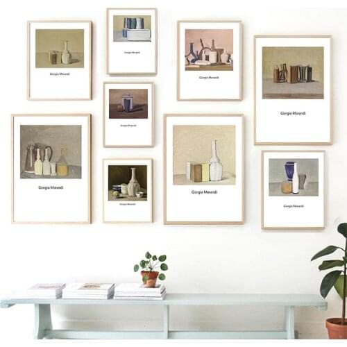 Giorgio Morandi Still Life Abstract Print Poster Canvas Art Painting Scandinavian Home Decorative Picture Modern Living Room