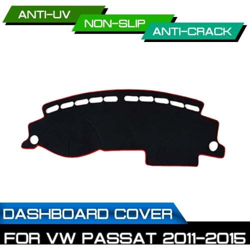 Car Dashboard Mat for Volkswagen Passat 2011 2012 2013 2014 2015 Anti-dirty Non-slip Dash Cover Mat UV Protection Shade