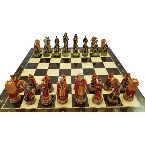 Magnet Warehouse Kelt-Byzantine Themed Medium Size Hand Painting Polyester Chess set