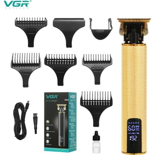 Ourwork hair clipper wool power generation push shear liquid crystal electric pusher T9 shaver charging metal pusher barber 266