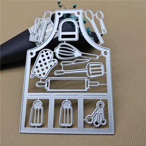 69HC Apron Metal Cutting Dies Stencil DIY Scrapbooking Album Paper Card Template Mold Embossing Decoration