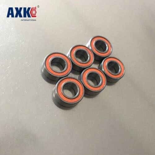 Mr105rs Bearing Abec-3 (10pcs) 5x10x4 Mm Miniature Mr105-2rs Ball Bearings Orange Sealed Mr105 2rs Quality