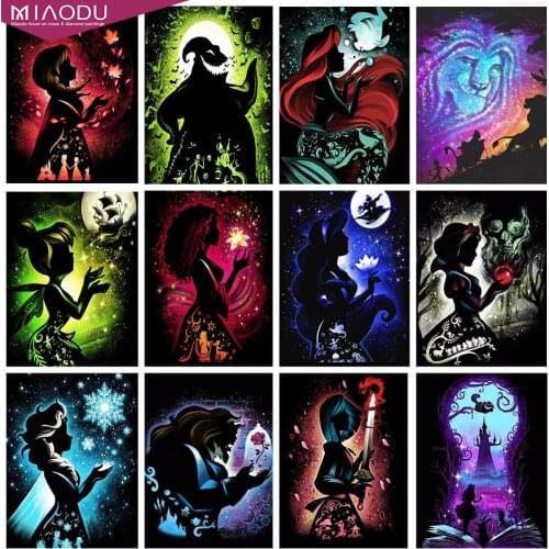 Disney Cartoon Princess Characters The Lion King Ariel 5D Diamond Painting Cross Stitch Kits Embroidery Mosaic Resin Home Decor