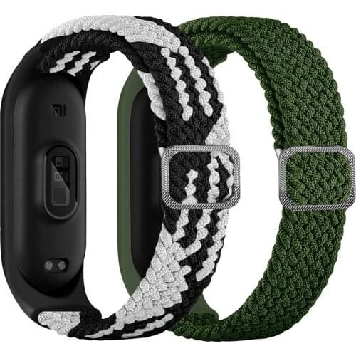 Nylon Strap For Xiaomi MI Band 6 5 4 3 Elastic Replacement Bracelet Sport Wristband Miband 3/4/5/6 Smart Watch Band Accessories