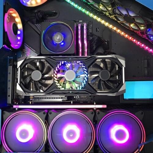 2021 New Vertical Graphics Card Holder Bracket GPU Mount kickstand/base For -ATX chassis Holder with LED 5V 3pin ARGB aura Sync