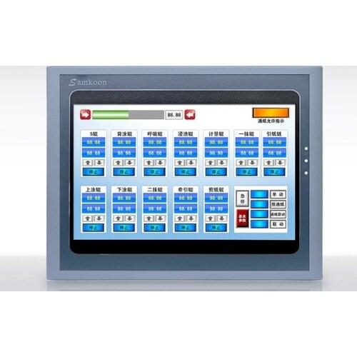 New original Samkoon HMI touch screen SK-102HS 10.2'' 800x480 inch Panel with ethernet USB COM, CE