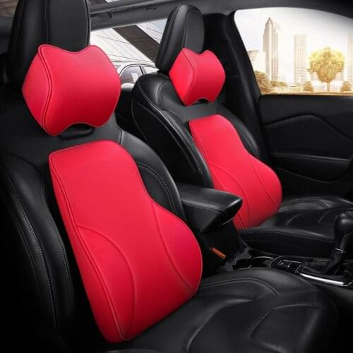 Car Seat Lumbar Support Pillow Cushion Back Pillow Memory Cotton Lumbar Support For Office Chair Cushion For Car Auto Pillow
