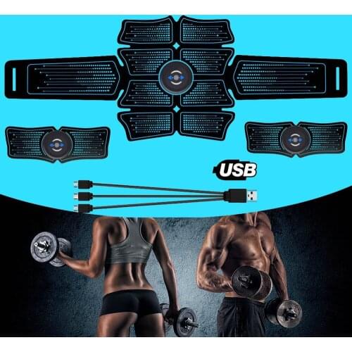 Abdominal Belt Electrostimulation Muscle Stimulator Hip Muscular Trainer Toner Home Gym Women Men Gym Tools Fitness Equipment