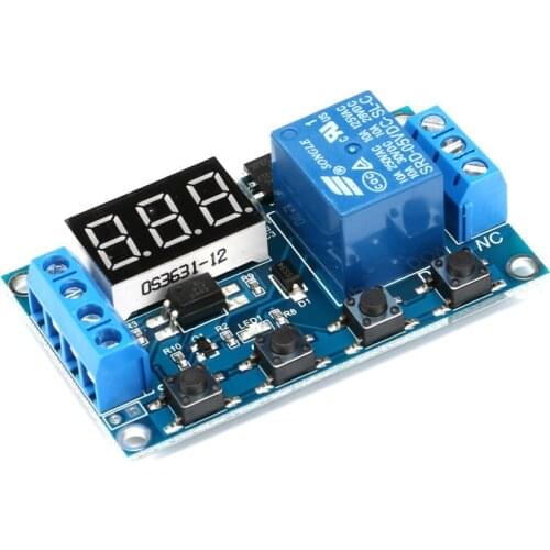 XY-J02 DC 6-30V Support Micro USB 5V LED Display Automation Cycle Delay Timer Control Off Switch Delay Time Relay 6V 9V 12V 24V