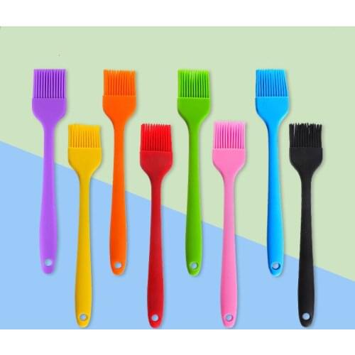 Silicone BBQ Oil Brush Cream Cooking Barbecue Brush Baking Silica Gel Brush Outdoor Camping Tools Cooking Basting Brush