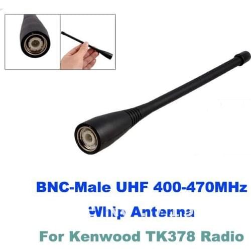 UHF 400-470MHz BNC-Male Whip Antenna for TK378 two way radio