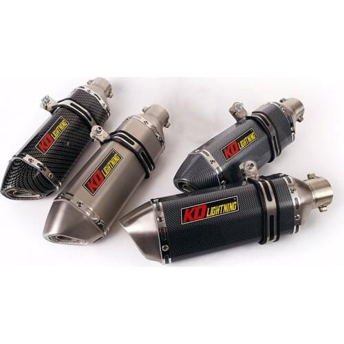 Universal 38-51mm Motorcycle Exhaust Muffler Pipe Stainless Steel Rear Escape Removable DB Killer Silencer Dirt Bike ATV Exhaust