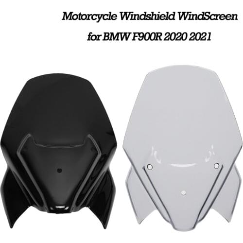 WindScreen For BMW F900R Motorcycle Windshield Wind Shield F900R F900 R F900 R Screens Deflectors Black Clear Gray 2020 2021