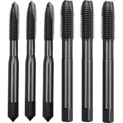 High-speed steel HSS6542 black nitriding hardening tip machine tap through hole tip tapping M3-M12