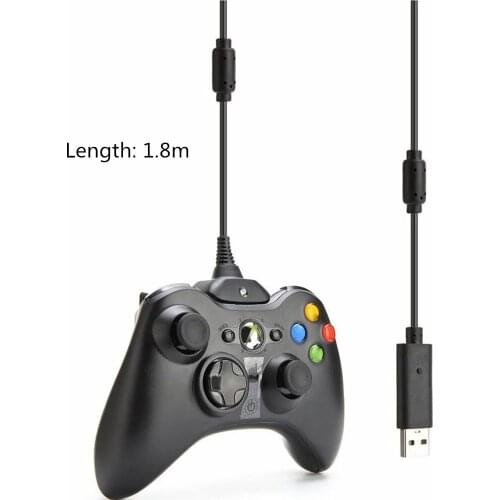 1.8m Dual Magnetic Anti-interference USB Charging Cable Game Controller Gamepad Joystick for xbox 360 Power Charger Cable