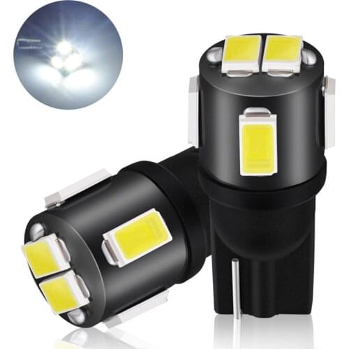 10pcs LED W5W T10 194 5630 SMD Wedge clearance light Bulb Auto for License plate reading car door trunk car lamp 12v 6000K White