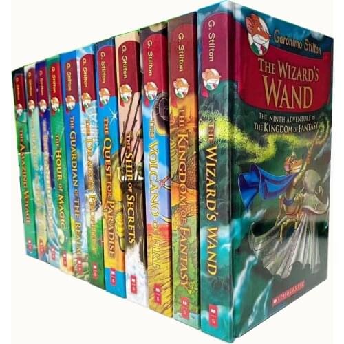 11 Books/Set Geronimo Stilton the Kingdom of Fantasy Picture Book Children Reading Storybook English Comic For Kids Age 6-12
