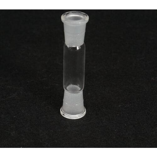 14/23 Both Ground Joint Glass Straight Connecting Adapter Tube Lab Glassware