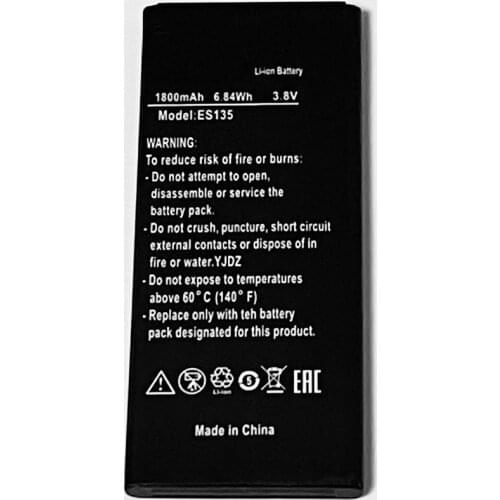 3.8V 1800mAh For DEXP Ixion ES135 Hit Battery