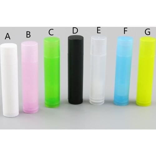 360x 5g Lip Balm Empty Bottle Tube of Lipbalm Plastic Pipes Tubes Colourful Fashion Lipstick Cosmetic Containers Lotion Portable