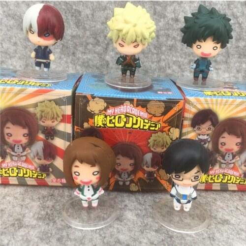 5pcs/set My Hero Academia Figures Izuku Midoriya Katsuki Bakugou Boku No Hero Academia pvc Figure Toys