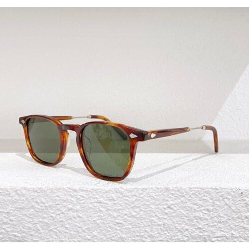 Acetate oval eyeglasses men fashion sunglasses frame women johnny depp sunglasses