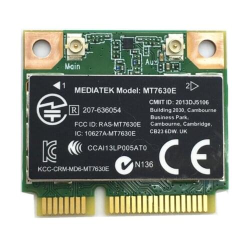 Wireless card 4.0 bluetooth MT7630E 802.11 BGN Mini PCI-E for Pavilion m4 m6 envy14 16 AS:709011-001 SPS:710418-001