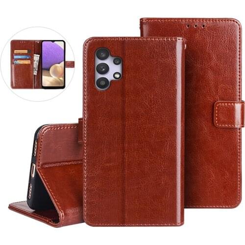 For Samsung Galaxy A32 5G Case Leather Case On For Coque Samsung A32 5G SM-A326B Magnetic Flip Wallet Cover Phone Case Fundas