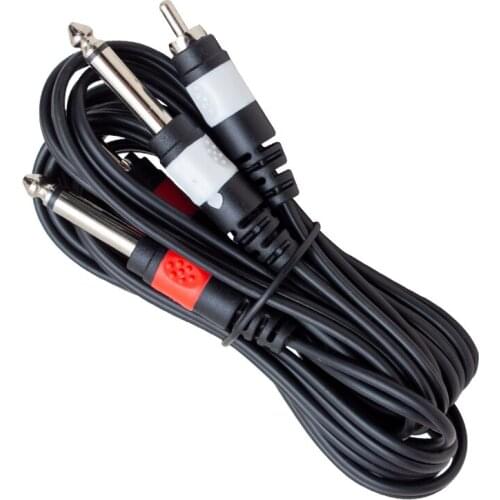 POWERMASTER PM-4285 2 RCA + 2 MONO GUITAR JACK CABLE 3 METRE