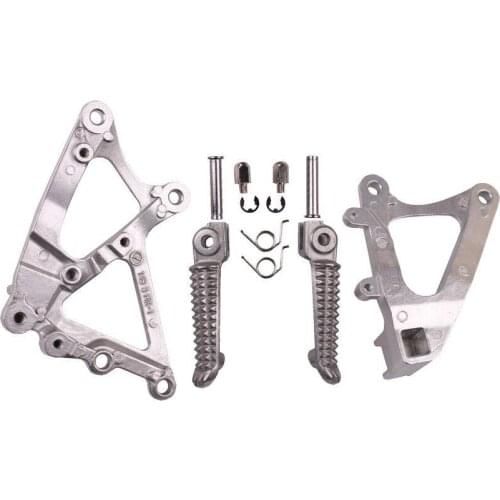 Front Rider Footrest Foot pegs Bracket Set For Yamaha YZF R1 YZFR1 2009-2014