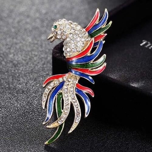 Colorful Enamel Birds Brooches Jewelry For Men Jewelry Women Corsage Hijab Pins Bag Accessories Broach For Children Gifts