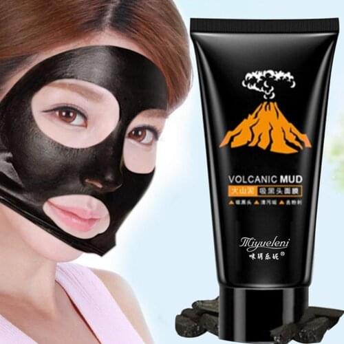 Black Head Mask Volcanic Mud Dead Skin Remove Shrink Pores Mask Acne Nose Film Spot Pull Type Suck Black Head Repair Skin Care
