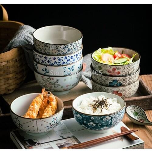 Japanese Style Large-capacity Rice Bowl Simple Japanese Household Restaurant Restaurant Ceramic Bowl Soup Noodle Bowl