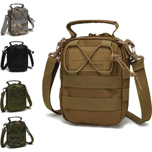 Outdoor Hunting Chest Bag Durable Military Tactical Molle Nylon Bag Portable Hiking Camping Waist Belt Mobile Phone Wallet Pouch