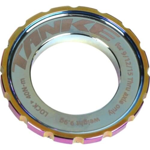 TANKE MTB Road Bicycle Middle Lock Wheel Set HUB Disc Lock Cover Barrel Shaft Quick Release Lock Ring Bike Parts