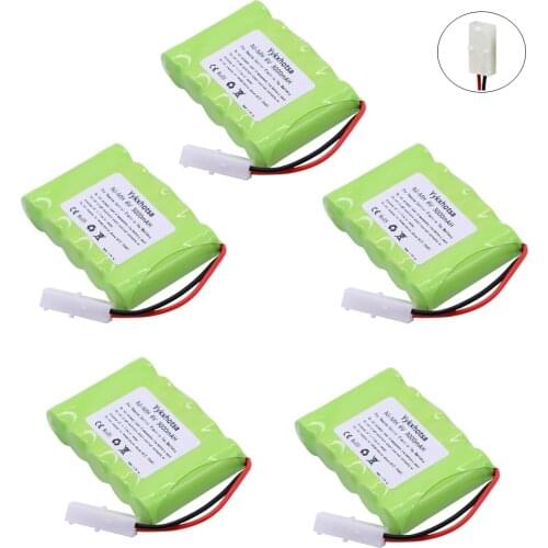 5PCS 3000mah 6v NIMH Battery L6.2-2P Plug For Rc toys Cars Tanks Robots Gun Boat NiMH Battery AA 6v 2400mah Battery Pack