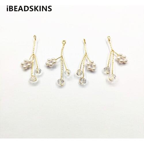 New arrival! 49x30mm 50pcs Imitation pearls charm/Connectors for Necklace,Earrings parts, Accessories,hand Made Jewelry DIY