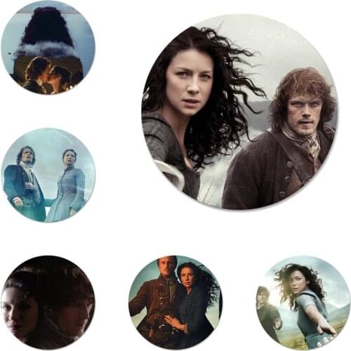 OUTLANDER TV Icons Pins Badge Decoration Brooches Metal Badges For Backpack Decoration 58mm