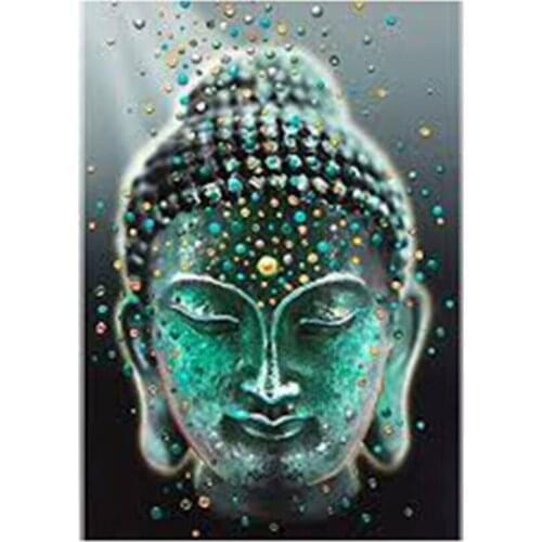 Religious Buddha DIY Cross Stitch 11CT Embroidery Kits Needlework Craft Set Printed Canvas Cotton Thread Home Sell